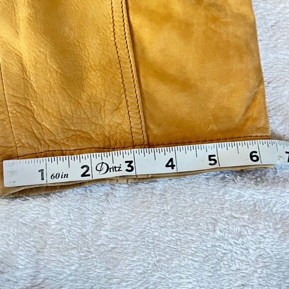 Vtg Leather Pants Women 12 (S) High Waist Western 80s Retro Country Rodeo 90s - Picture 14 of 16